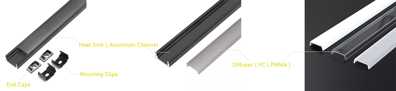 Aluminum profile component